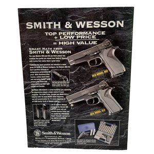 Smith & Wesson Quality Firearms Vintage Print Ad 1995 Model 909 910
